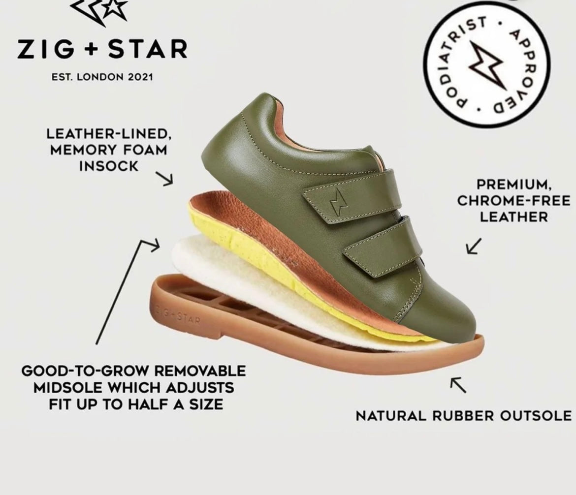 The School Shoe Shop Zig and Star Atomic School Shoe