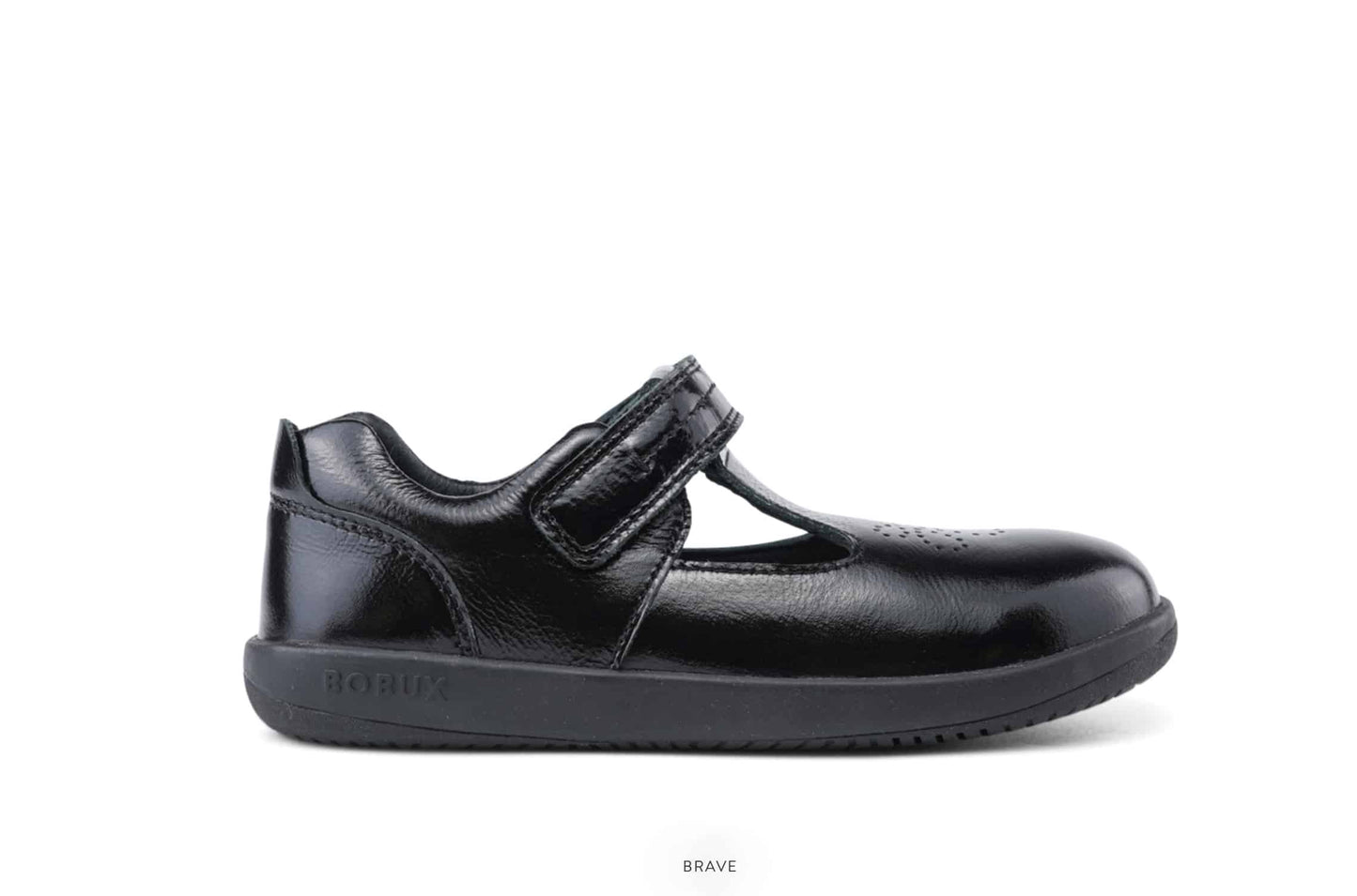 The School Shoe Shop Bobux KP Brave Patent Black Leather Girls School Shoe