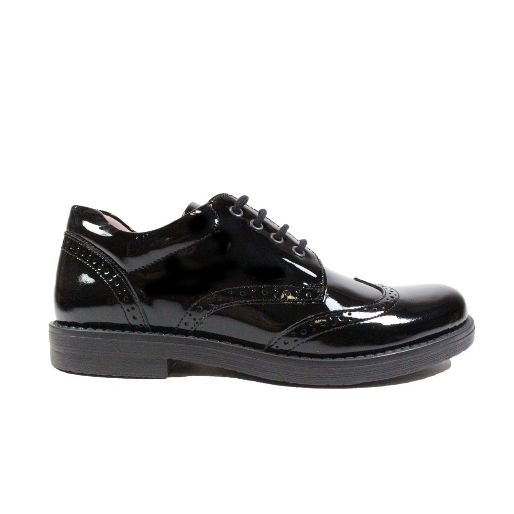 The School Shoe Shop Petasil Mara Black Patent School Shoe