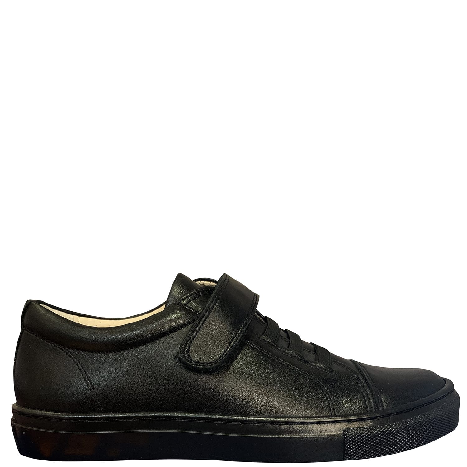 The School Shoe Shop Petasil Ryan Black Leather Boys School Shoe 