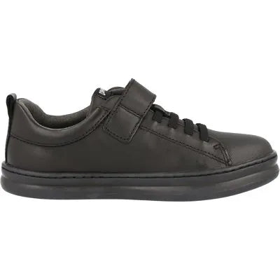 The School Shoe Shop Camper Runner Kids Black Leather School Shoe K800319-001